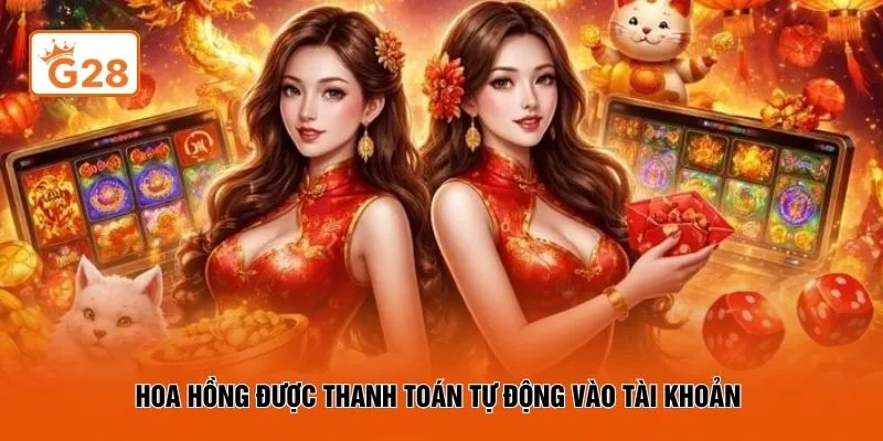 Hoa hồng được thanh toán tự động vào tài khoản