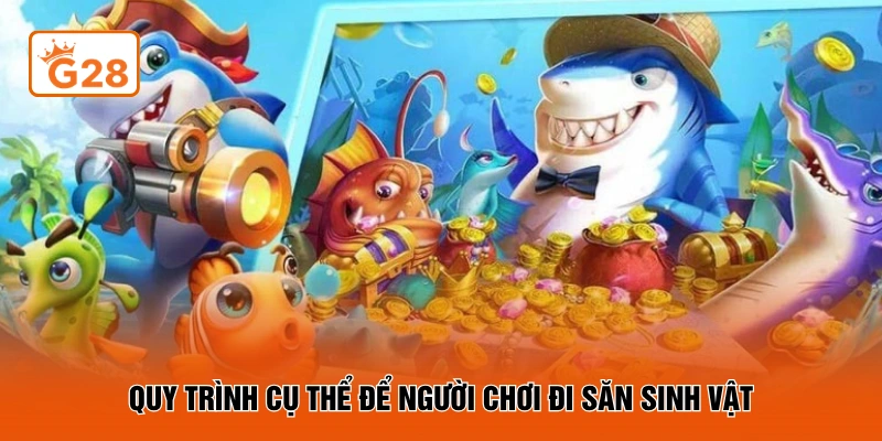 Quy trình cụ thể để người chơi đi săn sinh vật